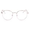 Men Portable Vintage Eye Protection Metal Glasses Anti-Blue Light Eyeglasses Ultra Light Frame