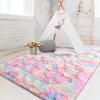 NOAHAS Soft Fluffy Rainbow Rugs for Girls Bedroom Shaggy Kids Playroom Home Decor Mat Colorful Plush Nursery Cute Fuzzy Carpet