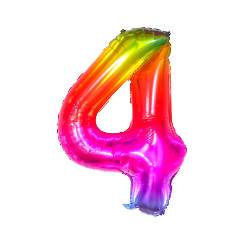 40inch Number Aluminum Foil Balloons 0 1 2 3 4 5 6 7 8 9 Years Old Balloons Child Adult Birthday Wedding Decor Party Supplies