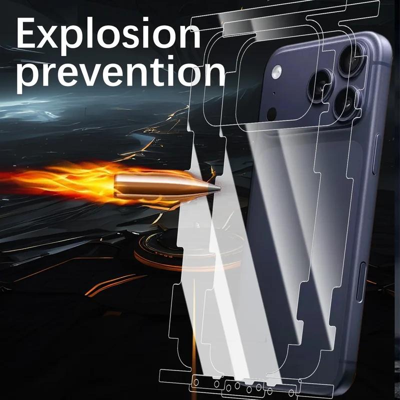 HD Clear Back & Side Full Cover Screen Protectors For IPhone 18 Pro Max 18 Pro 17 Pro Max Flexible Anti-Scratch Back Films Phone