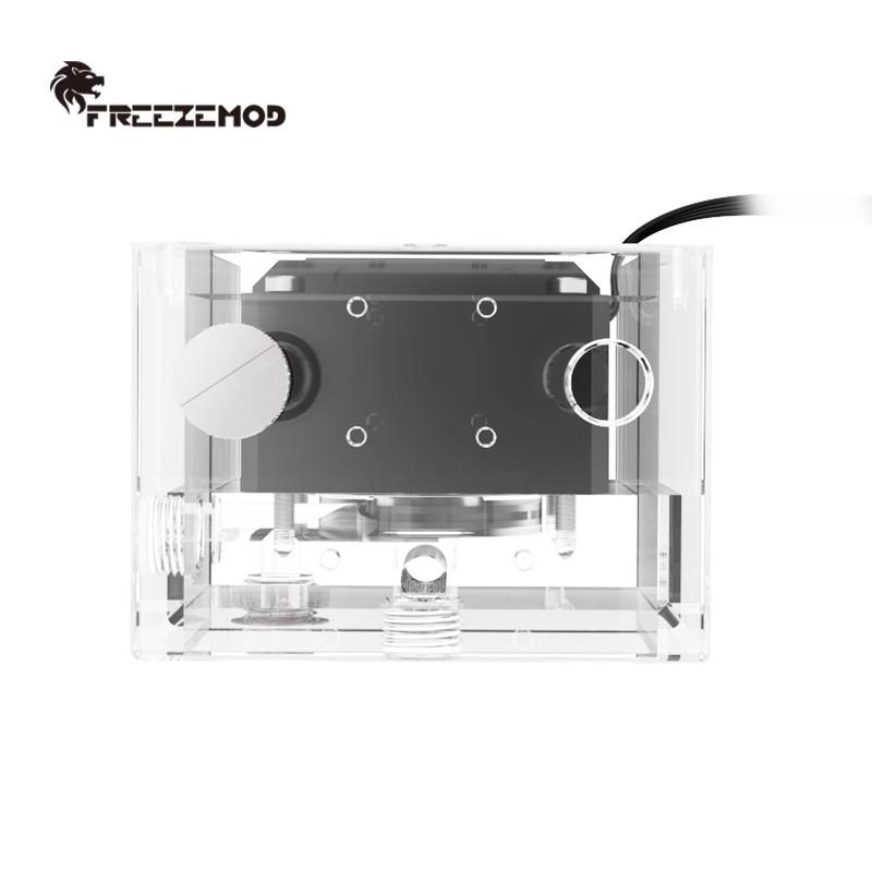 FREEZEMOD Square Reservoir+Pump Combo AIO Modular Design, 650L/H Centrifugal Pump-core 150ml , PUB-EG6-FX-240