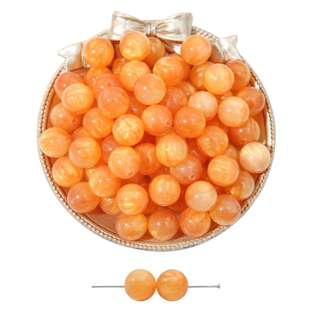 10-50 шт., бусины из смолы ручной работы, золотая фольга, бусины «кошачий глаз» для ожерелья, браслета, сережек, изготовления ювелирных изделий, бусины