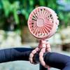 Baby Stroller Fan Mini Portable Outdoor Fan USB 3 Speed Flexible Octopus Fan Tripod Clip On Handheld Fan for Stroller Crib