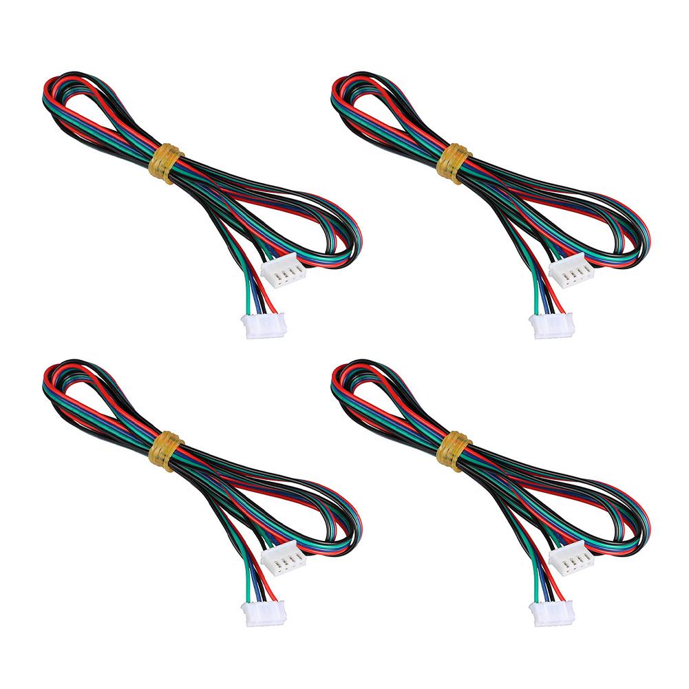 4 шт. 2-метровый соединительный кабель для шагового двигателя с 42 шагами Для аксессуара 3D-принтера Электрооборудование