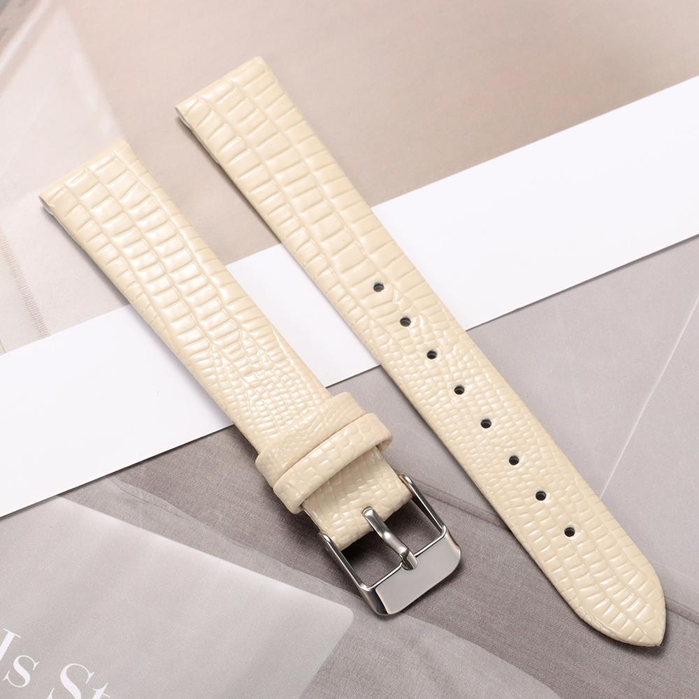 8 мм 10 мм 12 мм 14 мм 16 мм Модный ремешок с текстурой ящерицы Ультратонкий универсальный ремешок для часов с застежкой-пряжкой для женских часов Браслет