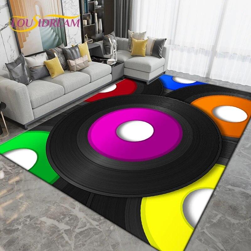 Винтажный виниловый ковер с классической музыкой, большой ковер, ковер для гостиной, спальни, дивана, кухни, ванной комнаты, нескользящие коврики