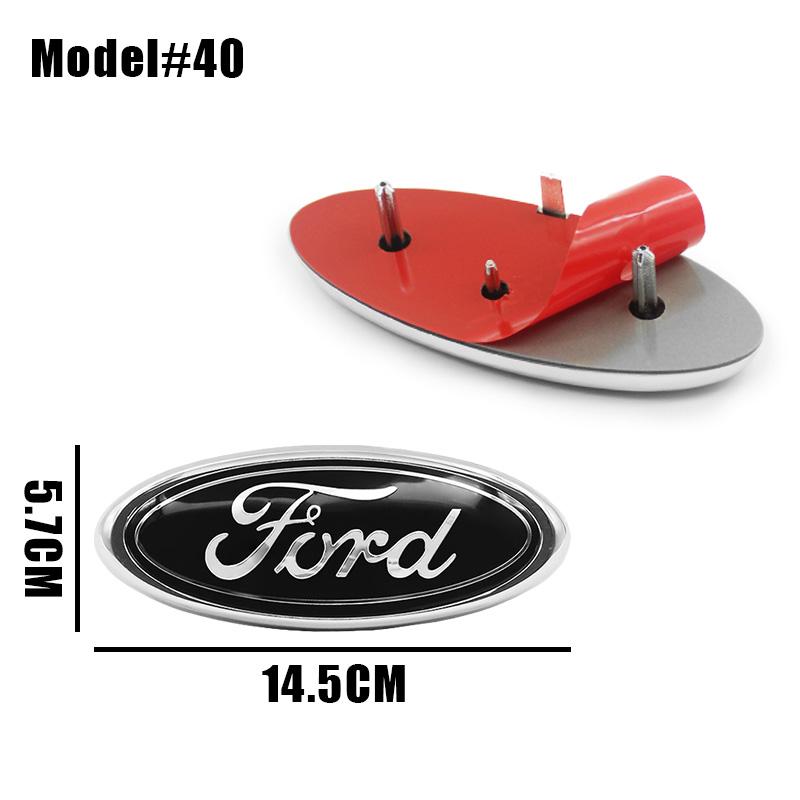 DRZG2 22.3cm 14.5cm Car Styling Logo Front Grille Emblem Rear Trunk Badge Accessories For Ford Mondeo MK2 MK4 F150 F250 F250 GT GT500