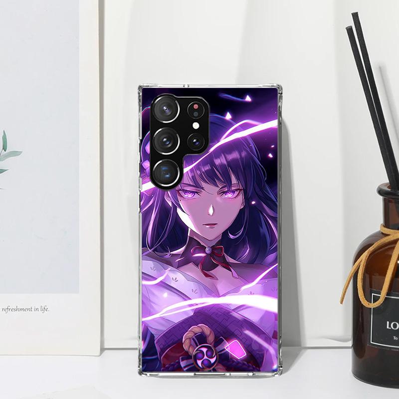 Raiden Shogun Genshin Impact Phone Case For Samsung Galaxy S26 S25 Edge S24 FE S23 S22 Ultra S21 Plus S20 + Art Fundas Back Cove