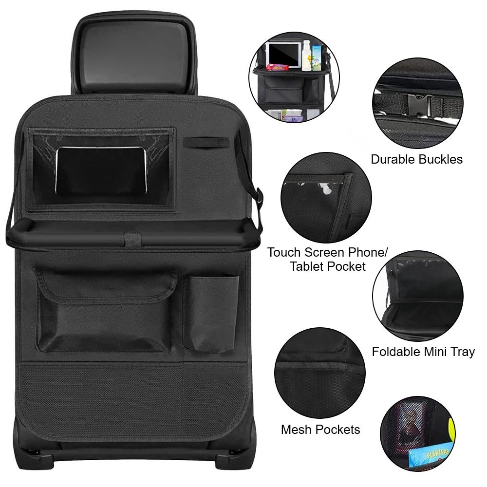 Upgrade Car Backseat Storage Bag For Car Truck SUV Van Auto Seat Back Pocket Rear Seat Trunk Organizer Auto Interior Supplies