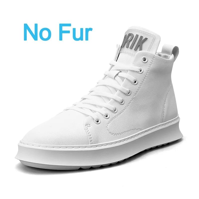 Модные Высококачественные Зимние Ботинки Мужские Модные Повседневные Кожаные Ботинки на Платформе Классика Уличные Противоскользящие Рабочие Повседневные Удобные Ботинки для Ходьбы