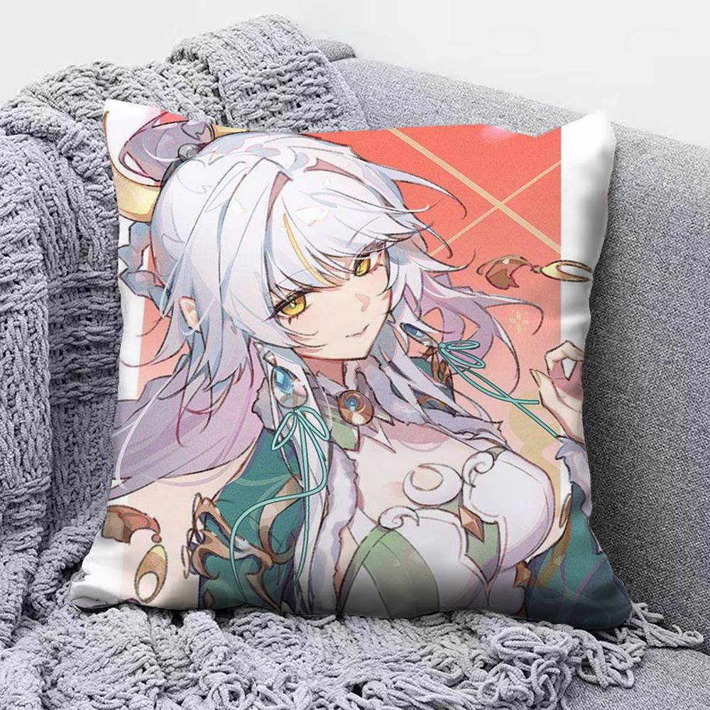 Zibai Genshin Impact Игровые Чехлы на Подушки для Дивана Дома и Декоративные Индивидуальные Наволочки