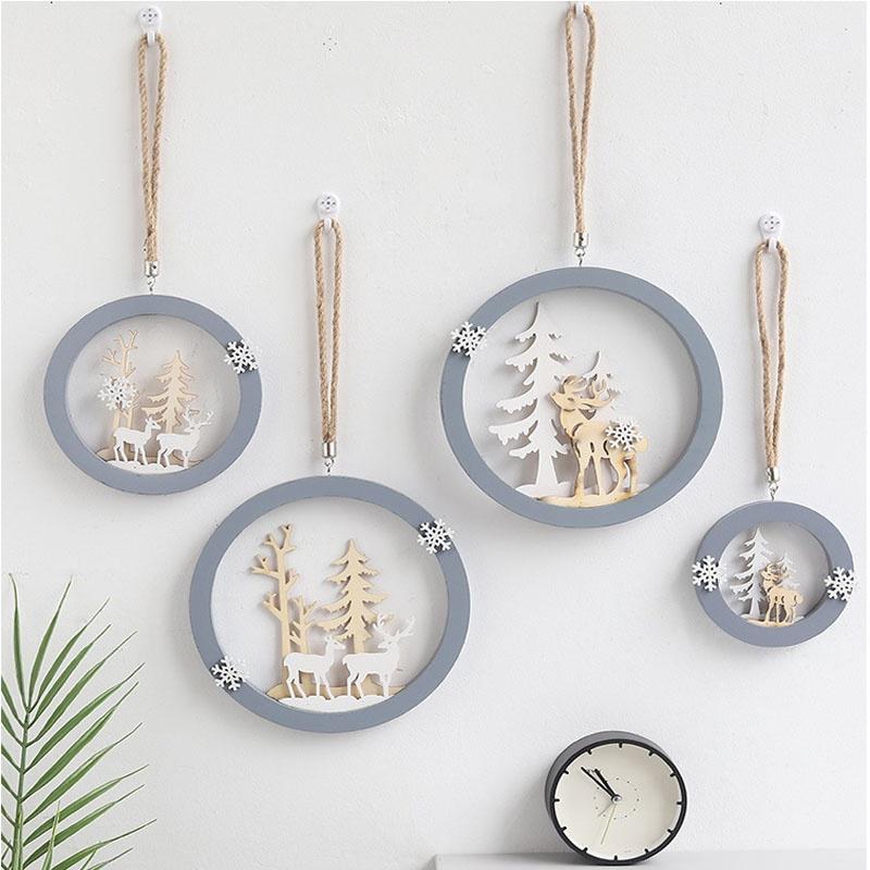 Деревянные поделки Лось Подвеска Главная Гостиная Спальня Гобелены