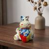 Hippo Figurine Glossy Ornament Printed for Living Room, Bookshelf, Animal Lovers