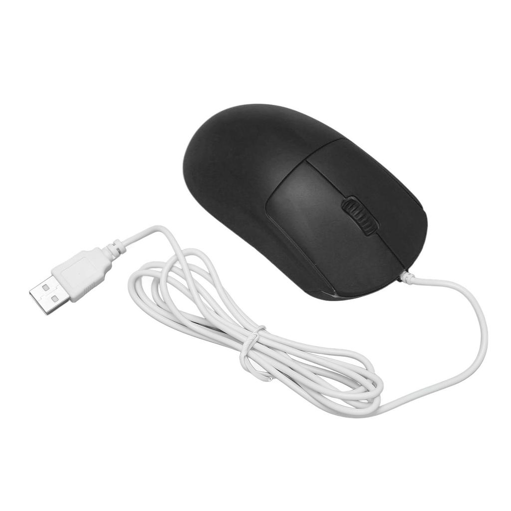 Wired Mouse Optical 1200DPI USB Port Ergonomic Design Plug and Play Computer Mouse for Laptops