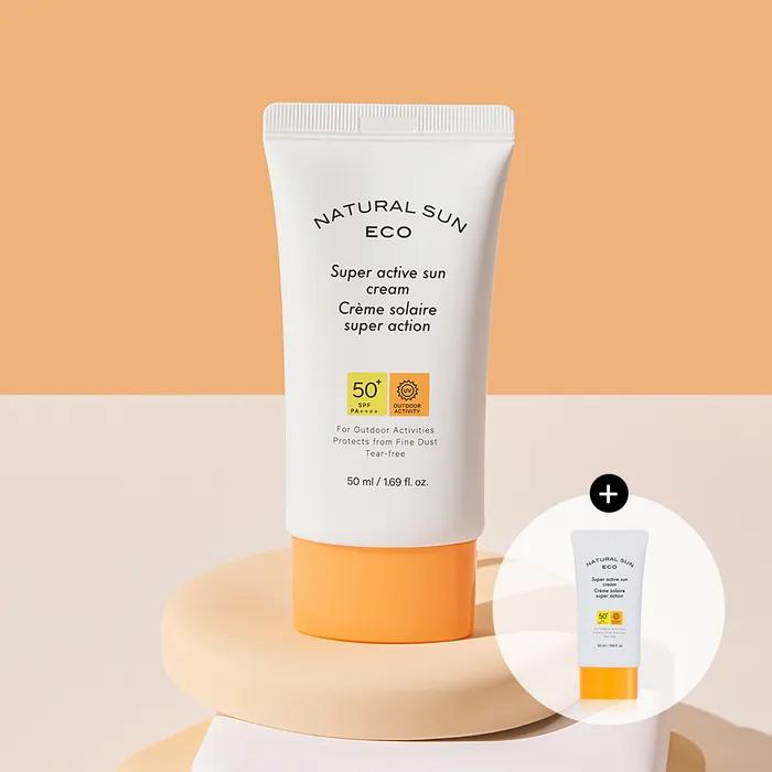 [1+1] The Face Shop Natural Sun Eco Super Active Sun Cream 50ml