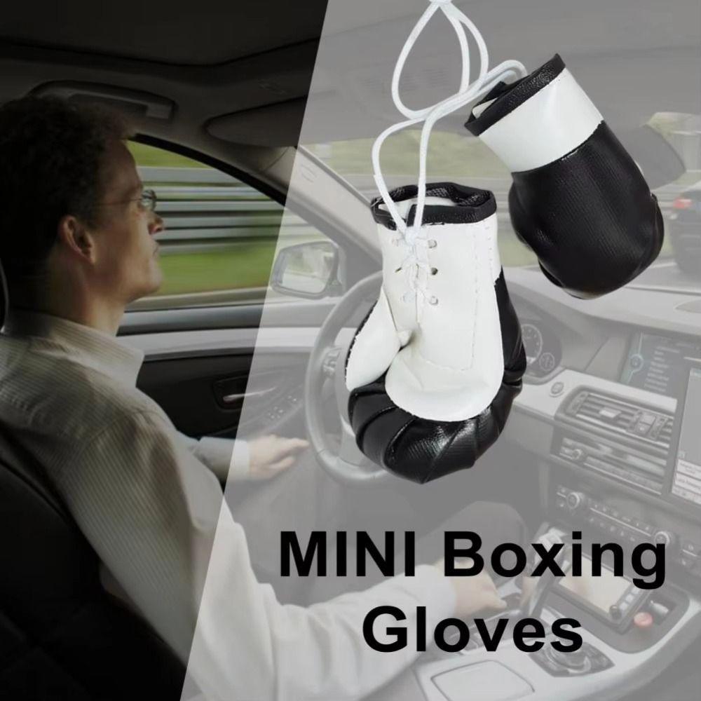 1 Set Easy To Hang Boxing Gloves Pendant Waterproof Miniature Punching Gloves Gym Bag