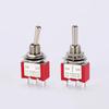 10pcs 3/6 Pin Mini Switches MTS-102 103 MTS-202 203 Toggle Switch ON-OFF-ON Micro Switch with Solder Terminal Waterproof Cap