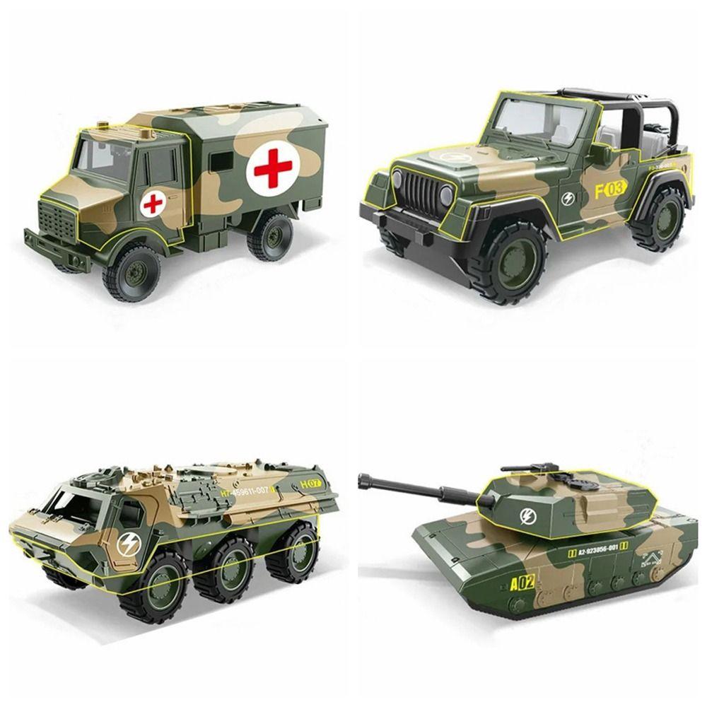 Simulation Tank Model Car Model Toy Armored Vehicle Toy Ornaments Pull Back Cars Children's Toy