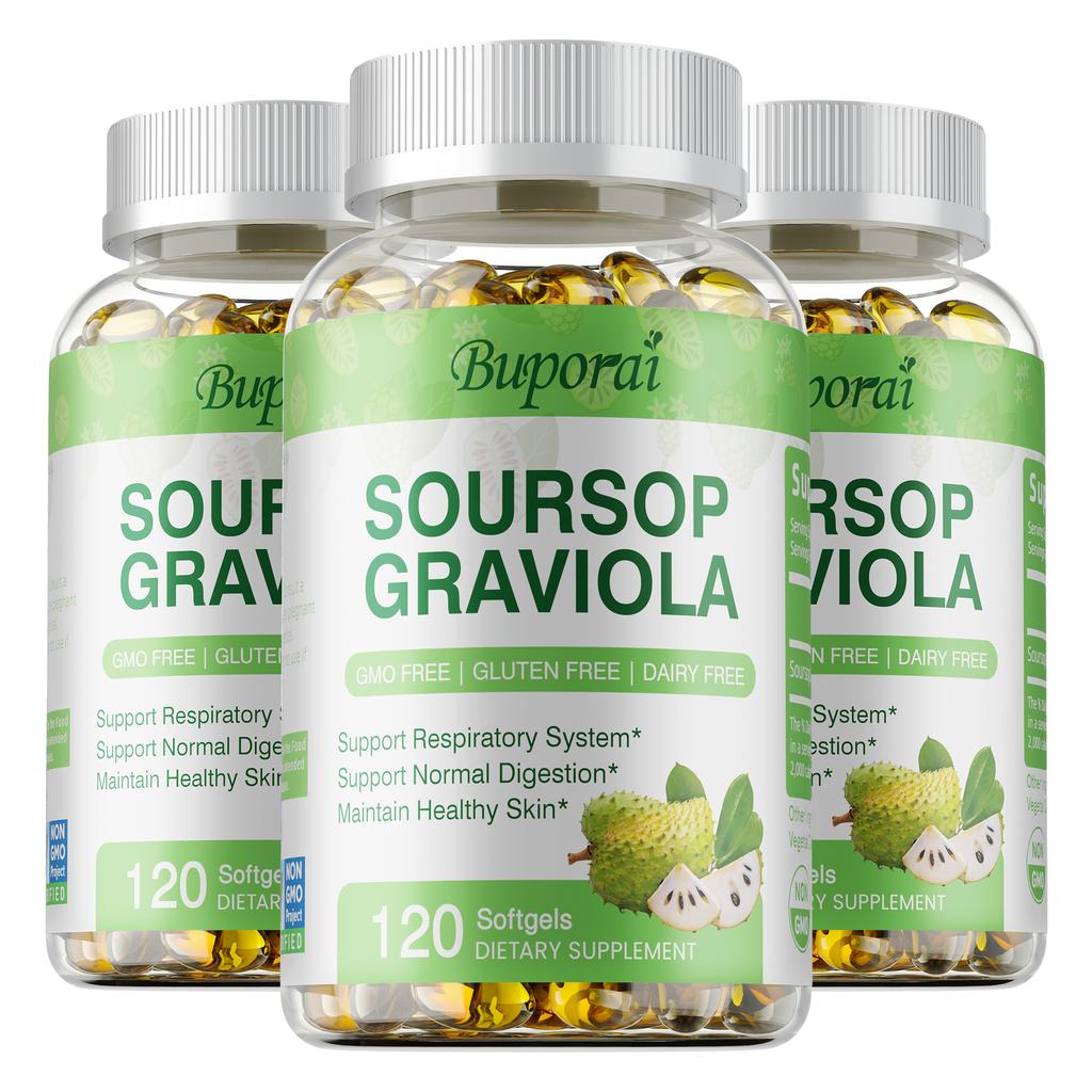 Buporai - Soursop Extract Capsules - Digestive and Respiratory Health
