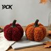 Halloween Home Decoration Mini Plush Artificial Pumpkin Decoration, Fall 3D Stuffed Autumn Harvest Table Centerpiece Ornament for Thanksgiving