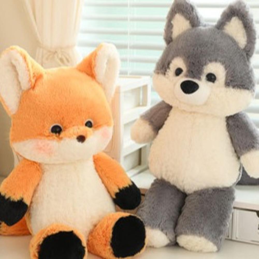 Носите комбинезоны Бегущий волк Плюшевая игрушка Пушистые животные Плюшевые куклы Домашний декор