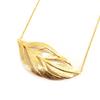 Les Trésors De Lily [L4593] - Gold-Plated 'Leaf' Necklace - 47x20 Mm