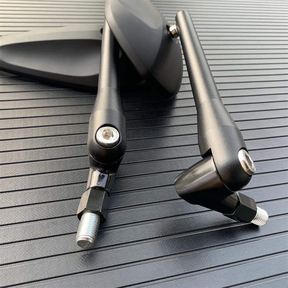 Motorcycle Foldable Oval Rearview Mirror For Yamaha Suzuki Ducati Kawasaki BMW Buell KTM Dual Sport Dirt Bikes ATV