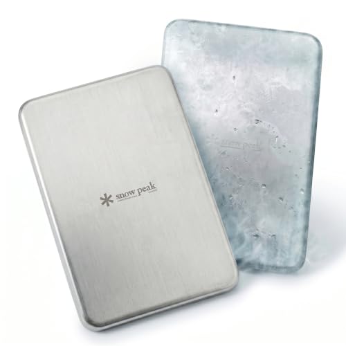 Snow Peak Stainless Cooling Pack Set (2-pack) - Stainless Steel Cooling Packs for Rapid Cooling, Camping, Sports