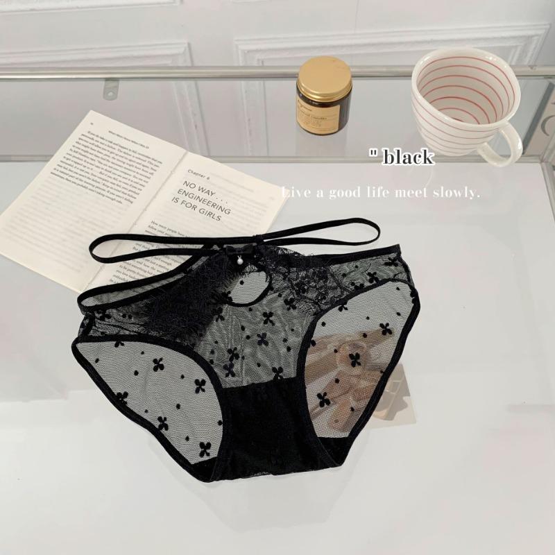 Сексуальные тонкие чулки с крестообразным ремешком для женщин с кружевными трусиками, сетчатыми краями для девочек, трусики с низкой талией, тонкие треугольные трусики для женщин