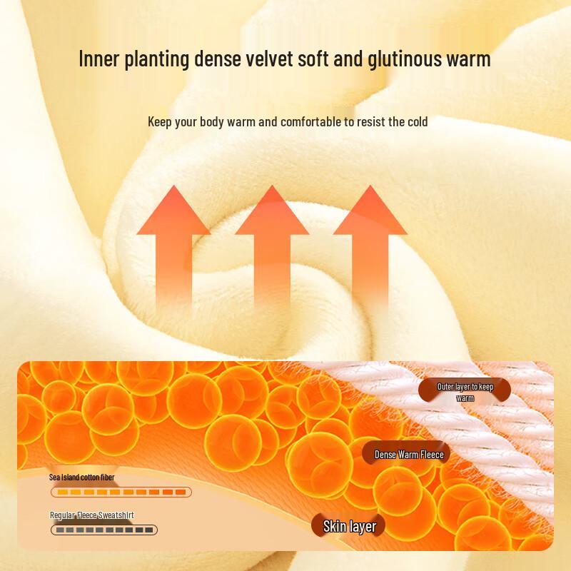 GENIOLAMODE Men's Fleece-Lined Hooded Sweatshirt