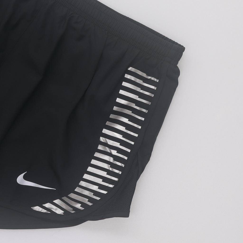 Nike Логотип с принтом, эластичный пояс, светоотражающий дизайн, спортивные шорты, женские шорты, черные AJ4710-010