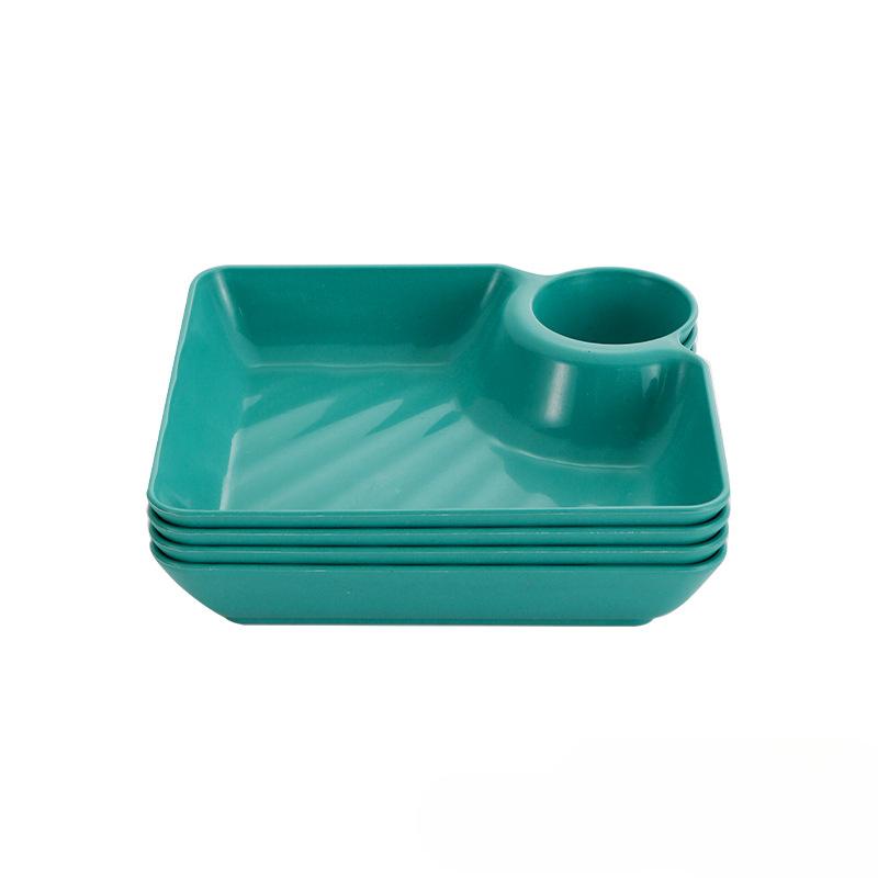 1/4 шт. Тарелка для пельменей, нескользящая, складная, пластиковая, для макания, блюдо для суши