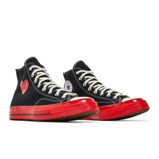 Converse Comme des Garçons Play x Chuck 70 High Черный Красный A01793C
