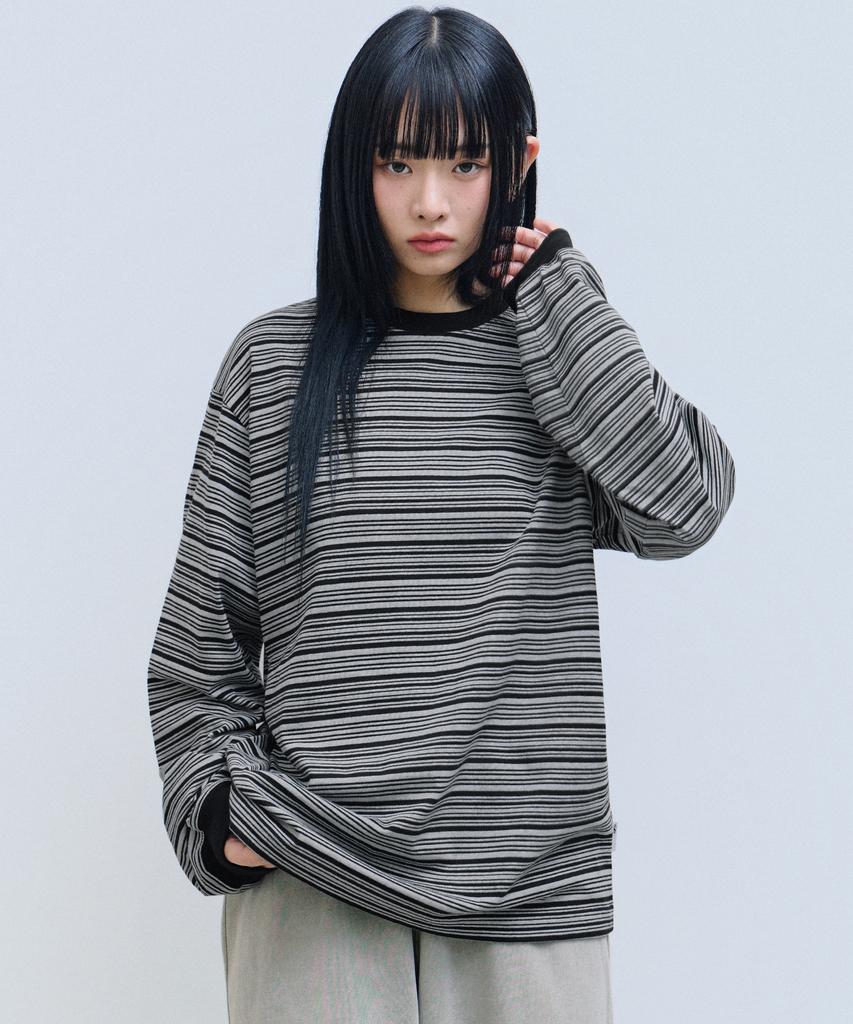 FILLUMINATE Multi-Stripe Long Sleeve - Black