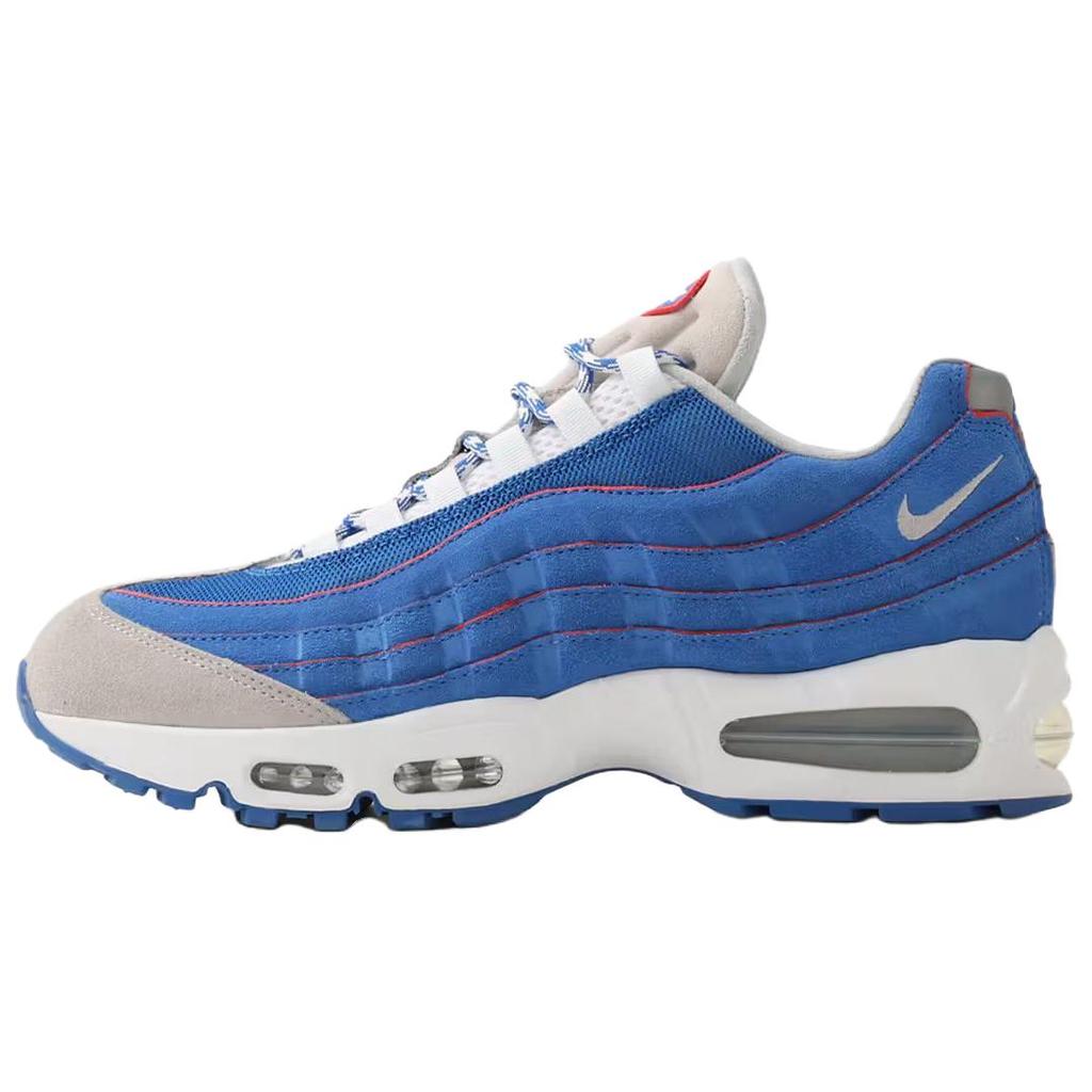 Nike Air Max 95 Big Bubble - Lawson Унисекс Кроссовки Белый Синий-Сапфировый Металлик-Серебристый-Белый-Светло-Дымчато-Серый IR1944-400