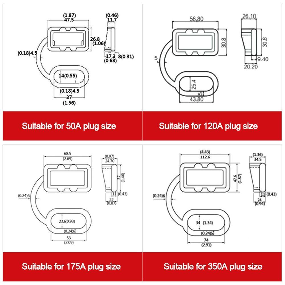 Rubber Dust Cap Soft Power Connectors Cover Dustproof Cover Plug Connector