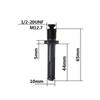 1Set 1/2-20UNF Mount Impact Driver Bits with Chuck Key Chuck Conversion Adapter Drill Chuck