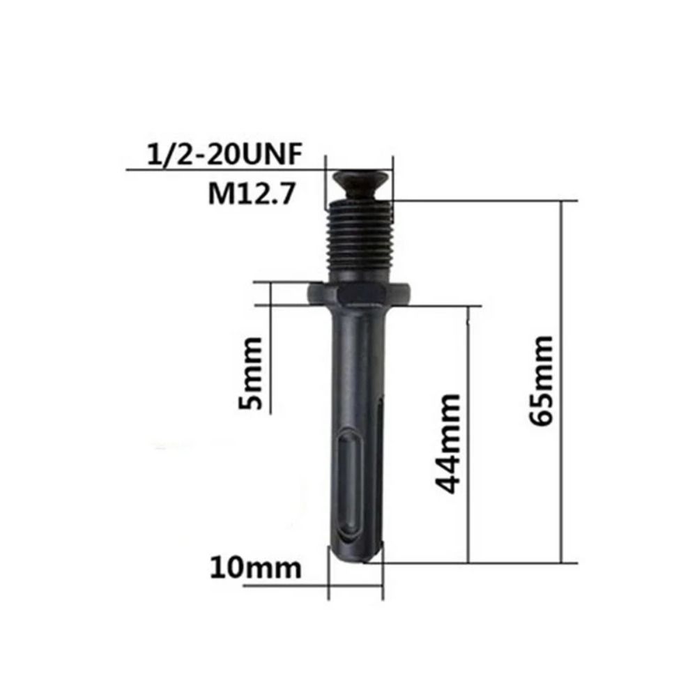 1Set 1/2-20UNF Mount Impact Driver Bits with Chuck Key Chuck Conversion Adapter Drill Chuck