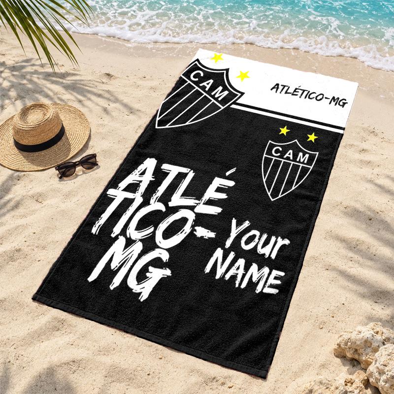 Clube Atletico Mineiro Custom Name Beach towels also serve as bath towels summer essential a musthave for the outdoors the beach and the pool