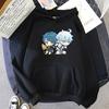 Genshin Impact Pullover Cartoon Chongyun And Xingqiu Print Hoodie Unisex Comfortable Fashion Sweatshirt Korean Casual Men Women Hoody