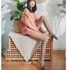 Gray Bottoming Pants Fall and Winter Female Padded Skin Translucent Socks Fishbone High-waisted Abdominal Lifting Hip Outside Wearing One-piece Pants