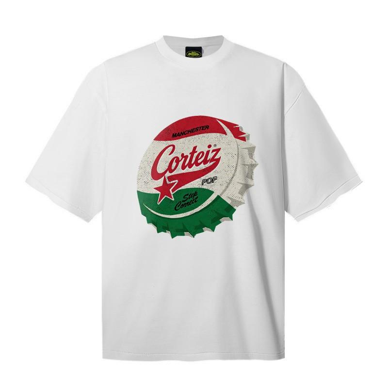Corteiz Alcatraz Streetwear Heavyweight Cotton Tee Unisex Oversized Fit Casual Short Sleeve