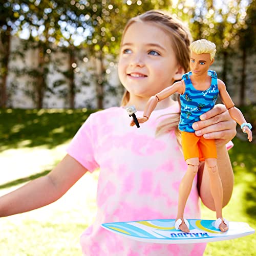 Набор для серфинга Barbie Ken / Как в фильме "Барби"! [Кукла для переодевания] [Для детей от 3 лет] [Подарок] HPT50