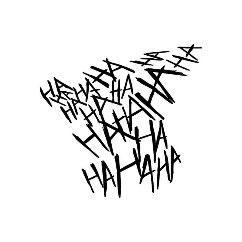 Автомобильная мотоциклетная наклейка HAHAHA Joker, наклейки на мотоциклетный шлем, светоотражающие наклейки для автомобиля, авто, забавная наклейка на шлем, виниловый Стайлинг, Декор