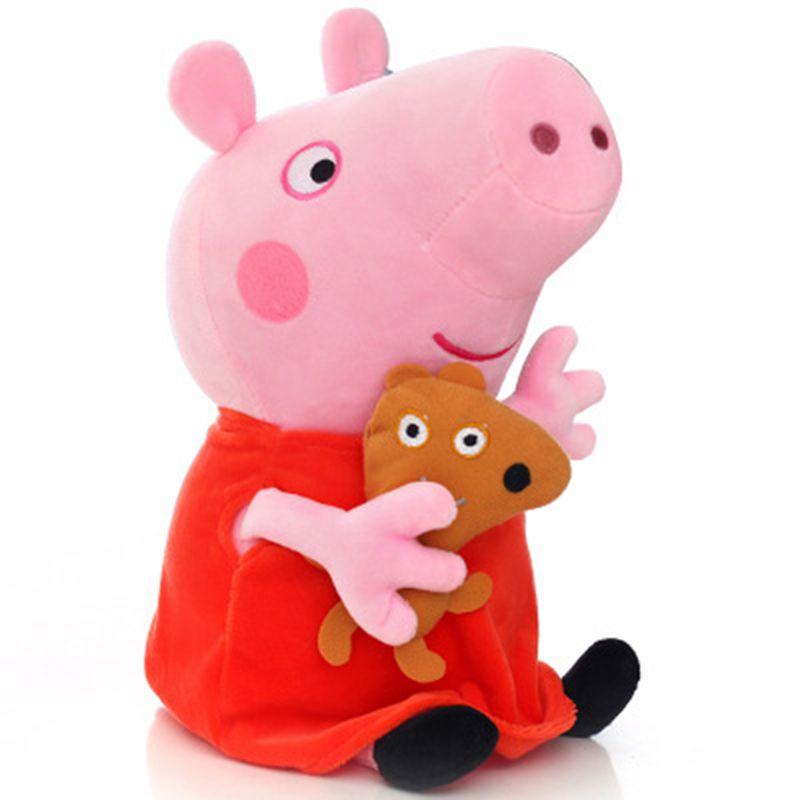 George Pig Peppa Mummy Daddy Plush Toy 20110cm Stuffed Doll Kids Gift Fans
