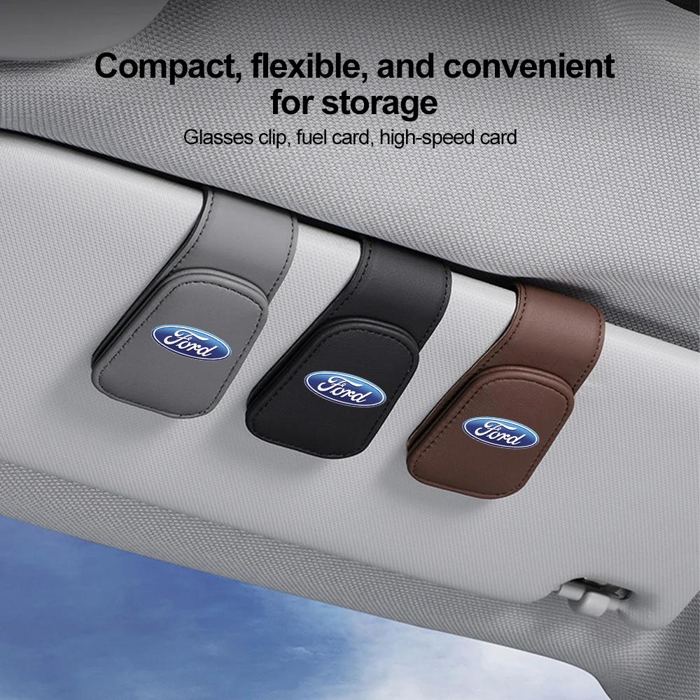 Car Sunshades Glasses Case Magnet Sunglasses Holder Clip for Fords 2 3 4 5 MK 2 6 7 Ranger Fiesta Kuga Mondeo Fusion Taurus