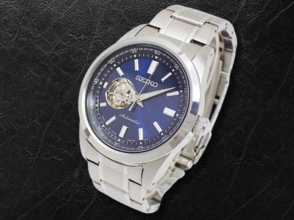 Seiko Selection SCVE051 Cal.4R38A SS Open-Heart Blue Dial Automatic with Box and Papers Used