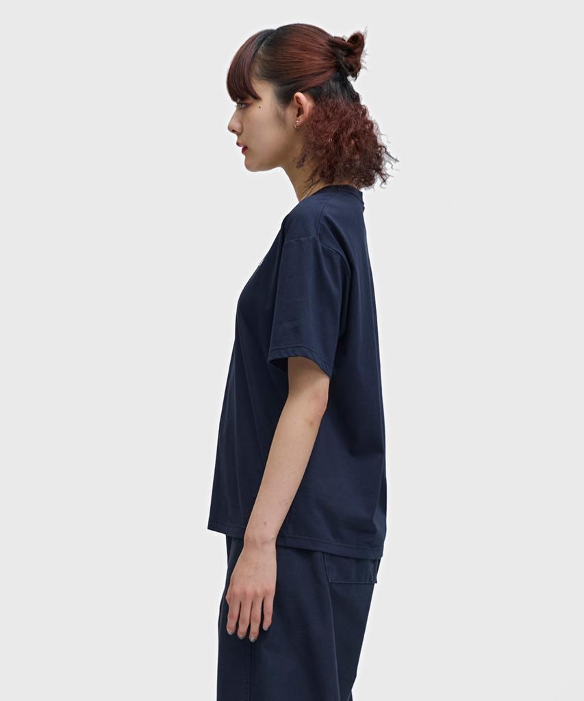 Fred Perry [Женская] Футболка с круглым вырезом - Темно-синяя Afpf2611142-311
