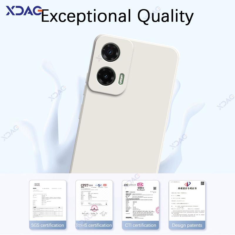 Чехол для мобильного телефона Motorola Moto G35 MotoG35 5G 6,72" Global 360 Soft Luxury Square Liquid Silicone Back Cover Armor