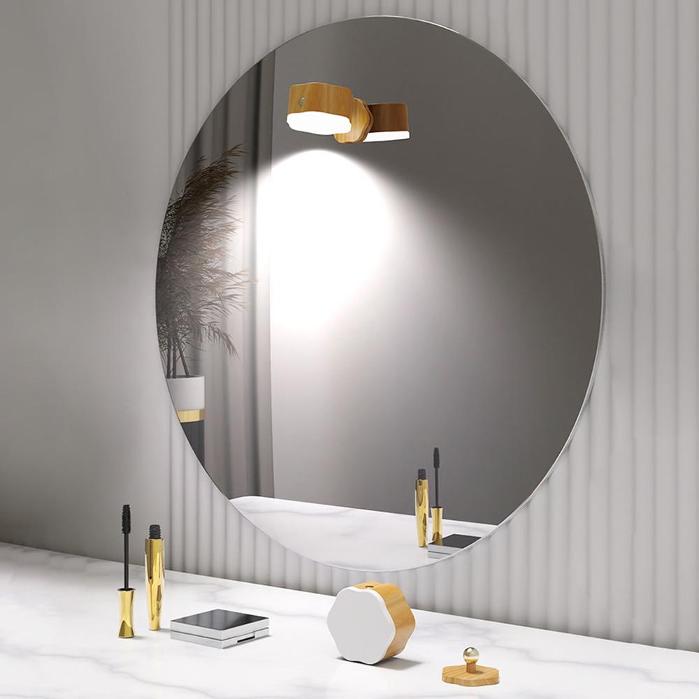 Светодиодные настенные бра с сенсорным экраном, защитой глаз, настенный светильник с 3-мя цветовыми температурами, регулируемой яркостью, вращающийся на 360 градусов USB-лампочка для подзарядки